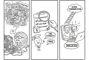 Read more about the article Cara Memilih Kursus Bahasa Inggris Online yang Tepat (Biar Nggak Salah Pilih)