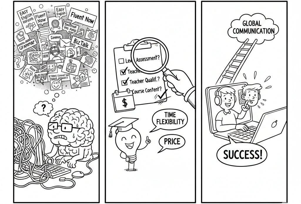 You are currently viewing Cara Memilih Kursus Bahasa Inggris Online yang Tepat (Biar Nggak Salah Pilih)